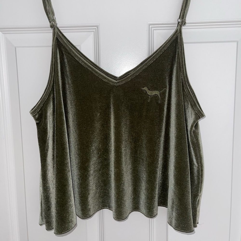 Pink Green Loose Tank Top